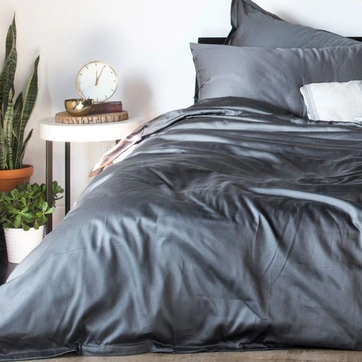 Постільна білизна GRAPHITE Premium Сатин однотон - Двоспальний, фото 1