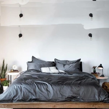 Постільна білизна GRAPHITE Premium Сатин однотон - Двоспальний, фото 1