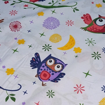 Постільна білизна Веселі сови Бязь люкс - Сімейний, фото 2