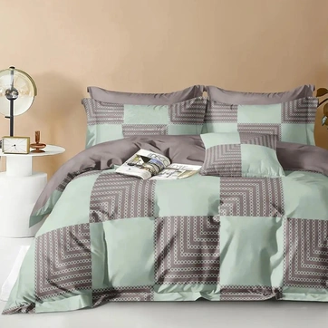 Постільна білизна Естет Сатин - Сімейний на резинці, фото 1