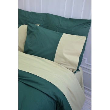 Постільна білизна PREMIERE Темнозелене/Світла оливка Ранфорс - Сімейний, фото 3