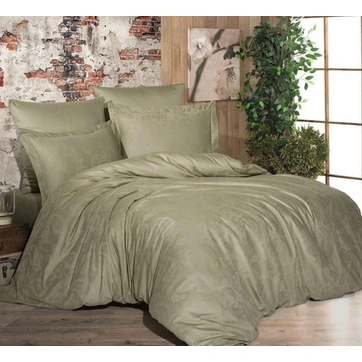 Постельное белье OLIVE CURL Жаккард - Полуторный на резинке, фото 1