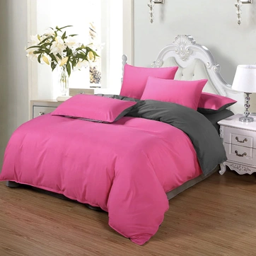 Постільна білизна ДУЕТ Барбі/Антрацит Ранфорс - Полуторний на резинці, фото 1