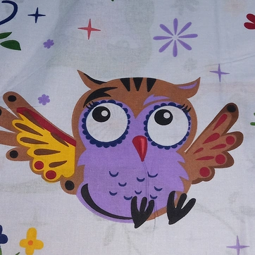 Постільна білизна Веселі сови Бязь люкс - Євро, фото 4