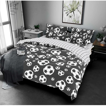 Постільна білизна Футбольний м'яч Бязь люкс - Євро, фото 1