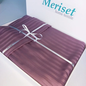 Постельное белье PURPLE Elite Сатин страйп - Семейный на резинке, фото 3