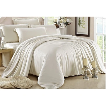 Постільна білизна MILK CHAMPAGNE Premium Сатин однотон - Євро на резинці, фото 1