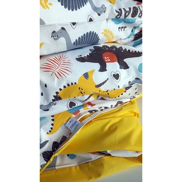 Постельное белье Динозавр Ранфорс - Семейный на резинке, фото 3