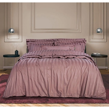 Постельное белье PURPLE Elite Сатин страйп - Евро на резинке, фото 1