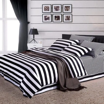Постельное белье Полосатый Ранфорс - Евро, фото 4