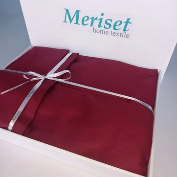 Постільна білизна WINE BORDO Premium Сатин однотон - Двоспальний, фото 1