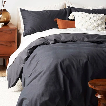 Постельное белье ДУЕ Черный/Белый Ранфорс - Евро, фото 1