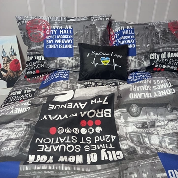 Постільна білизна Нью-Йорк Сатин - Сімейний, фото 3