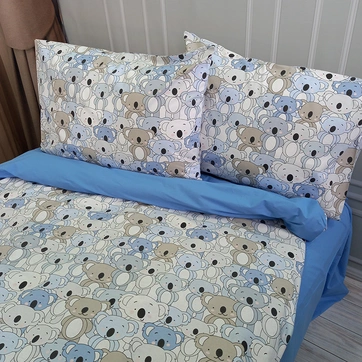 Постельное белье Коалки Ранфорс - Семейный на резинке, фото 1