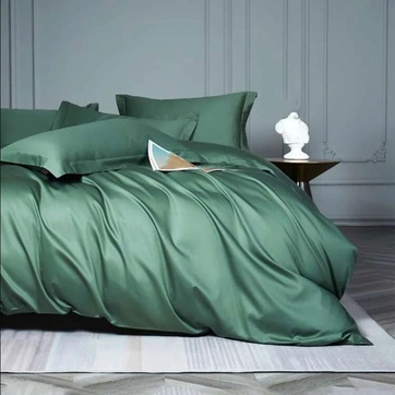 Постільна білизна MINT Premium Сатин однотон - Двоспальний на резинці, фото 1