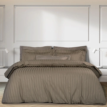 Постільна білизна KHAKI Elite Сатин страйп - Євро, фото 1