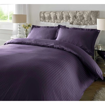 Постільна білизна GOTHIC GRAPE Elite Сатин страйп - Двоспальний на резинці, фото 1