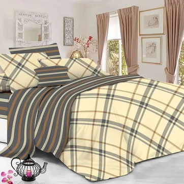 Постільна білизна Берберрі Бязь люкс - Полуторний на резинці, фото 1