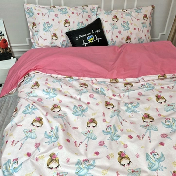 Постільна білизна Барбіленд Ранфорс - Двоспальний на резинці, фото 2