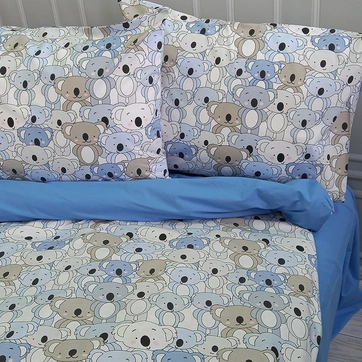 Постельное белье Коалки Ранфорс - Евро на резинке, фото 5