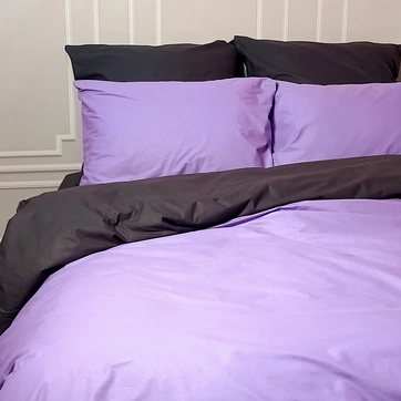 Постельное белье ДУЭТ Лавандовое настроение/Антрацит - Повторное на резинке, фото 3