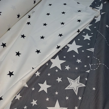 Постільна білизна Святкова зірочка Сатин - Двоспальний, фото 4