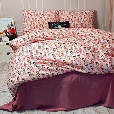 Постільна білизна Марічка Фланель - Сімейний на резинці, фото 2