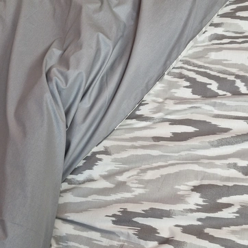 Постельное белье Монохром Ранфорс - Семейный на резинке, фото 4