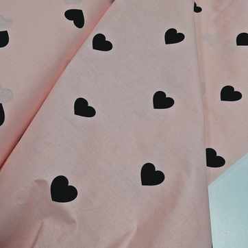 Постільна білизна Сердечки в клітинці Бязь люкс - Полуторний на резинці, фото 4