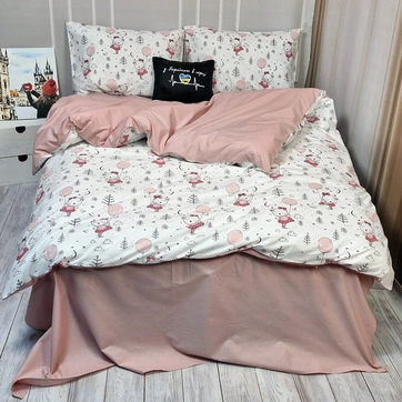 Постельное белье Пудровый шарик Ранфорс - Семейный, фото 1