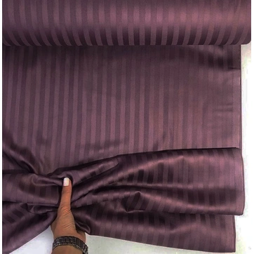 Постельное белье DARK PLUM Сатин страйп - Евро на резинке, фото 1