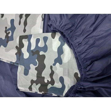 Постельное белье Камуфляж синий Ранфорс - Полуторный на резинке, фото 2