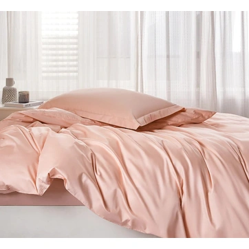 Постільна білизна SOFT PEACH Premium Сатин однотон - Двоспальний на резинці, фото 1