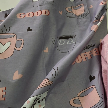 Постільна білизна Ранкова кава Бязь Люкс - Євро, фото 1