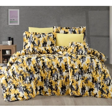 Постельное белье Камуфляж желтый Ранфорс - Семейный, фото 1