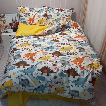 Постільна білизна Динозаври Ранфорс - Двоспальний, фото 1