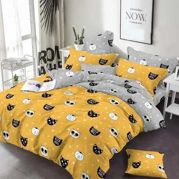 Постільна білизна Жовті мордашки - Двоспальний, фото 1