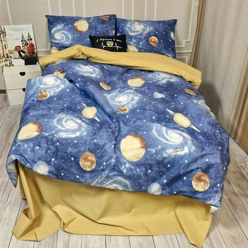 Постельное белье Галактика Ранфорс - Полуторный, фото 1