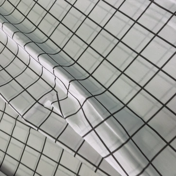 Постільна білизна Клітинка біла Бязь Люкс - Полуторний на резинці, фото 4