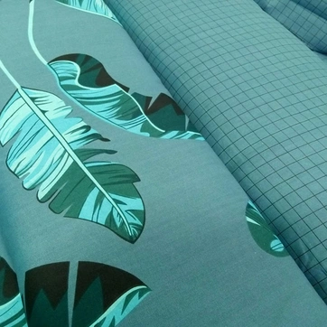 Постельное белье Листья серые Бязь - Полуторный, фото 4