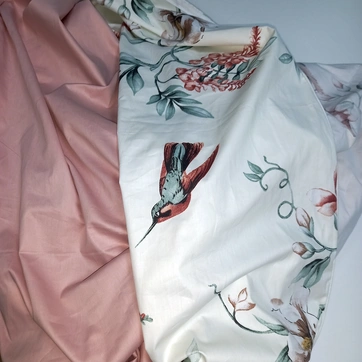 Постільна білизна Ранковий сад Сатин - Двоспальний, фото 4