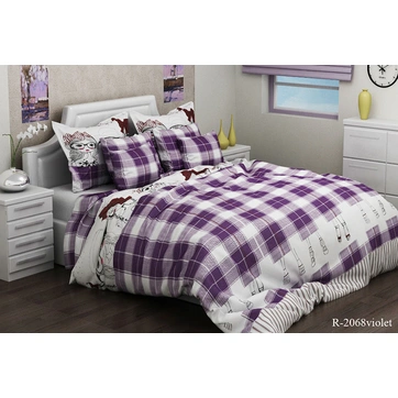 Комплект постільної білизни R2068 violet, фото 1