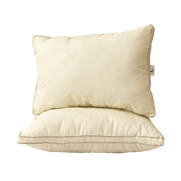 Одеяло лебедячий пух "Бежова" 2-сп. + 2 Подушки 70х70, фото 2