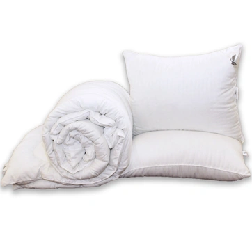 Одеяло лебедячий пух "Страйп" 2-сп. + 2 Подушки 50х70, фото 1