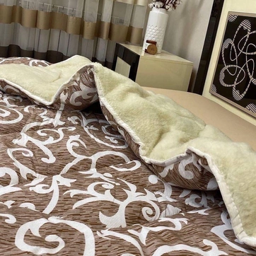 Одеяла Відкритий Хутро Овеча вовна Євро, фото 5