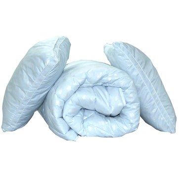 Одеяло лебедячий пух "Блакитна" 1.5-сп. + 2 Подушки 50х70, фото 1