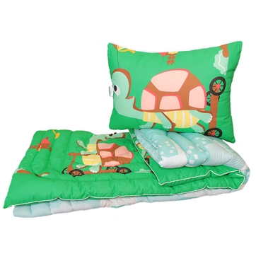 Одеяло лебедяний пух Черепашка 1.5-сп. + 1 подушка 50х70, фото 1