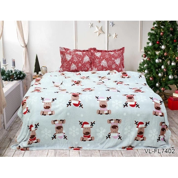 Плед велсофт (мікрофібра) VL-FL7402, фото 1