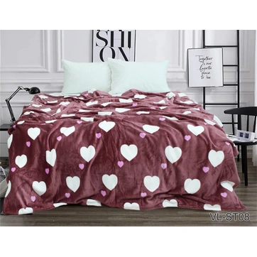 Плед велсофт (мікрофібра) VL-ST08, фото 1