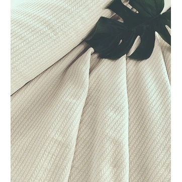 Простирадло-покривало піке 200х235 см. Косичка бежева, фото 4